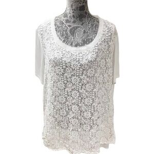 Halogen White Lace Blouse